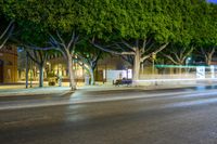 Nighttime City Lights in Málaga