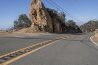 Scenic Highway Through Malibu Mountains, California, USA