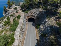 Aerial View of Mallorca: Straight Down the Road