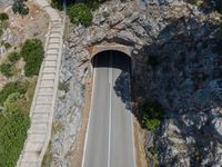 Aerial View of Mallorca: Straight Down the Road