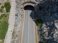 Aerial View of Mallorca: Straight Down the Road