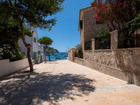 Mallorca Architecture in Coastal Village with Pier