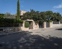 Mallorca Asphalt Road in Residential Area 001