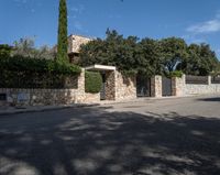 Mallorca Asphalt Road in Residential Area 002