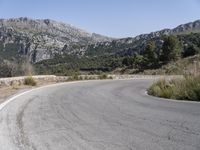 Mallorca Asphalt Thoroughfare in Mountain Landscape – 002