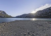 Mallorca Balearic Islands Lake Mountain Landscape 001