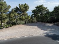 Mallorca Coastal Parking Lot Under Clear Sky