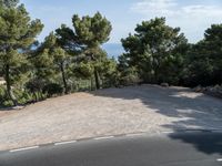 Mallorca Coastal Parking Lot Under Clear Sky