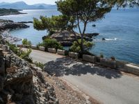 Elevated Road in Mallorca: High above with Clear Skies