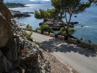 Elevated Road in Mallorca: High above with Clear Skies