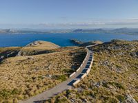 Driving on Mallorca's Highway: Armco Barrier and Ocean View