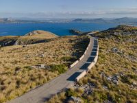 Driving on Mallorca's Highway: Armco Barrier and Ocean View