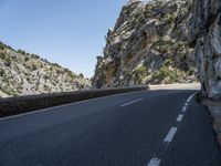 Mallorca Landscape: Nature at a High Level with Armco Barrier