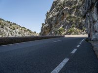 Mallorca Landscape: Nature at a High Level with Armco Barrier