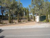 this gate is the focal point at the entrance to the home for a great family