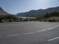 Mallorca Mountain Road on a Clear Sky Day 003