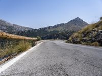 Mallorca Mountain Road in the Spanish Islands