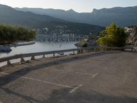 Parking Lot in Mallorca: Overlooking the Sparkling Waters of the Ocean