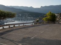 Parking Lot in Mallorca: Overlooking the Sparkling Waters of the Ocean