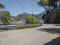 Mallorca Road with Clear Sky and Azure Waters