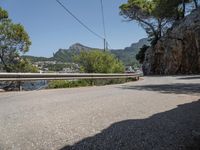 Mallorca Road with Clear Sky and Azure Waters