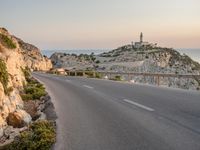 Mallorca Road Coastal Landscape at Dawn 002