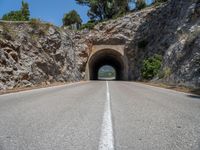 Mallorca Road in European Landscape Under Clear Sky