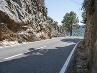 Mallorca Road Landscape with Clear Sky