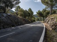 Mallorca Rural Road in Spain Landscape