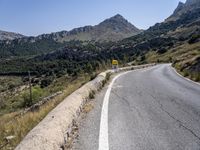 Scenic Mountain Road in Mallorca, Balearic Islands