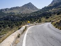 Scenic Mountain Road in Mallorca, Balearic Islands