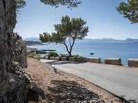 Mallorca Scenic Road with Clear Sky and Ocean