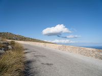 Scenic Road in Mallorca: Coastal Views and Safety Barriers