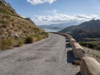 Scenic Road in Mallorca: Mountain Landscapes and Azure Ocean