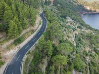 Aerial View of Mallorca, Spain from Elevated Road 003