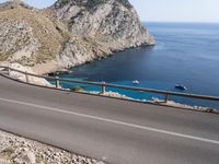 Mallorca Spain Coastal Road Mountain Landscape 001