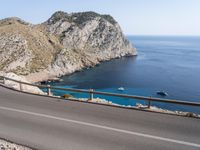 Mallorca Spain Coastal Road Mountain Landscape 002