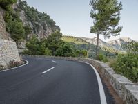 Mallorca, Spain Coastal Road with Ocean Views