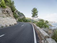 Mallorca, Spain Coastal Road with Ocean Views