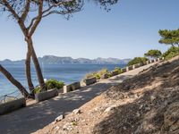 Mallorca Spain: High Asphalt Road with Coastal Views 001