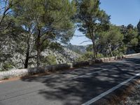 Mallorca Spain Landscape Road Under Clear Sky