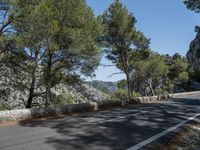 Mallorca Spain Landscape Road with Clear Sky