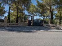 Mallorca Spain Residential Road Landscape 001