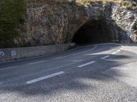 Scenic Road through Mountain Pass in Mallorca, Spain