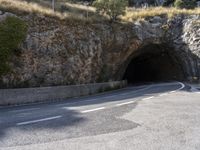 Scenic Road through Mountain Pass in Mallorca, Spain