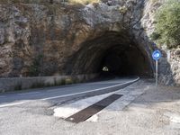 Scenic Road through Mountain Pass in Mallorca, Spain