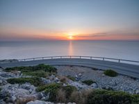 Mallorca Sunrise: Coastline and Armco Barrier