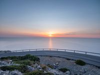 Mallorca Sunrise: Coastline and Armco Barrier