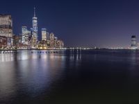 Manhattan Architecture with Lake Reflection 006