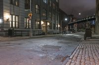 Manhattan Bridge in Dumbo Brooklyn at Night